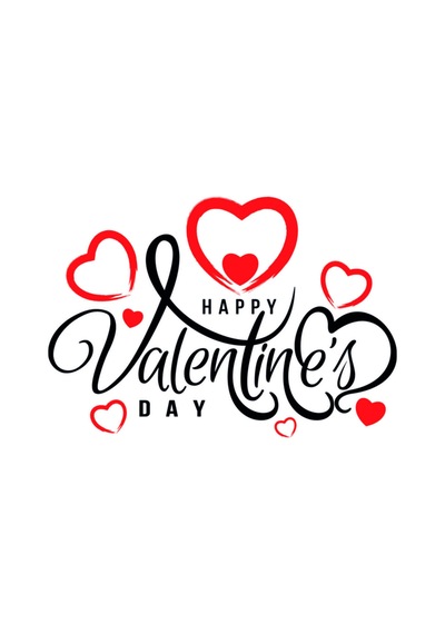 Happy Valentine's Day & 14 Şubat Sevgililer Günü Sticker-4 Renkli