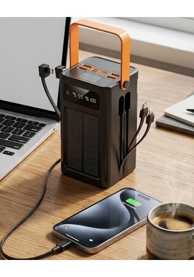 Güneş Enerjili Taşınabilir Powerbank Yüksek Kapasiteli Hızlı Şarj Özellikli 30.000 Mah 06204513