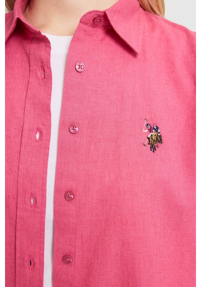 U.S. Polo Assn. U.s. Polo Assn. Kadın Fuşya Gömlek Basic 50320204-vr023 Fusya