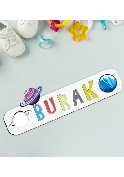 Bk Toys Çocuklara Özel Isimli Ahşap Eğitici Yapboz Puzzle-7