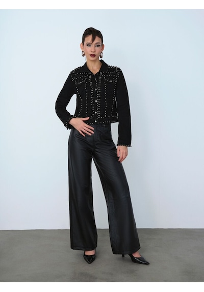 LOFT Baggy Fit Kadın Pantolon Lf2036768 Q1.v1 Siyah