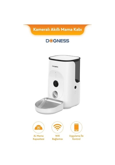 Dogness Rover F15 Otomatik Mama Kabı 4 L Çelik - Akıllı Besleme Ve Güvenli Takip