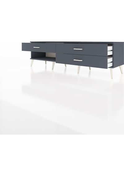 Hyperion Tv Ünitesi 3 Çekmeceli 176x44x51 Antrasit-antrasit/antrasit Antrasıt/antrasıt