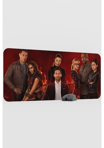 Lucifer V2 90x40 Xxl Gaming Kauçuk Kaymaz Taban Mouse Pad Fare Altlığı