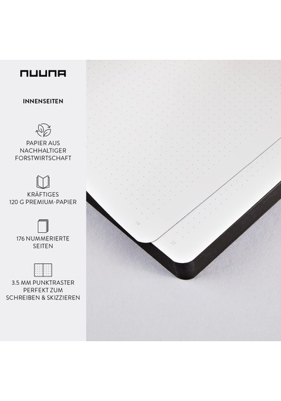 Not Defteri A5+ Savage L Light - Random Noktalı Journal 3,5 Mm Nokta Izgarası 176 Numaralı Sayfa 120 G Prem