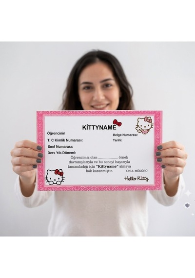 +10 Parça Hello Kitty Hediye Kutusu Lisanslı