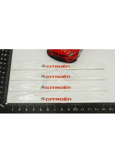Citroen Logo Kapı Kenarı Koruma Şeffaf Kauçuk 3M Band New Style