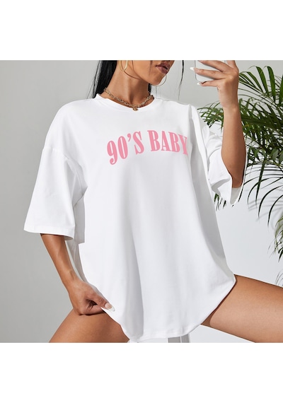Noıssey Urban Pop Graphic Kadın Tişört Koleksiyonukod 5081 Beyaz