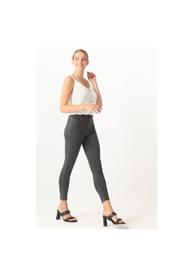 Kadın Gri Skinny Jean Pantolon 001