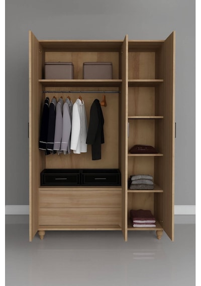 Alin Wood 3 Kapaklı Çekmeceli Genç Odası Dolabı %100 Mdf Rehau Kaplama Kapaklar Ağaç Ayaklar Yüksek Kalite Meşe Alin Wood 3 Kapaklı Çekmeceli Genç Odası Dolabı %100 Mdf Rehau Kaplama Kapaklar Ağaç Ayaklar Yüksek Kalite Meşe