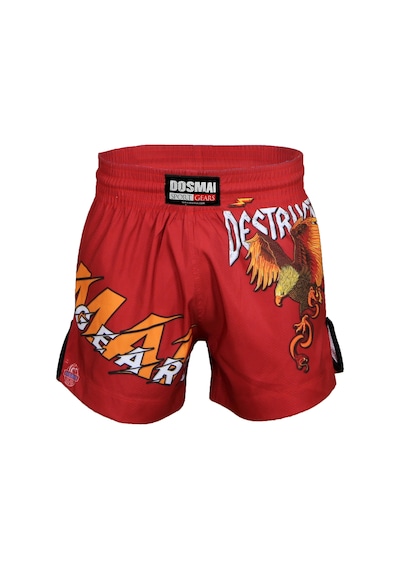 Dosmai Dijital Baskılı Eagle Spor Şort Kırmızı Fgs243