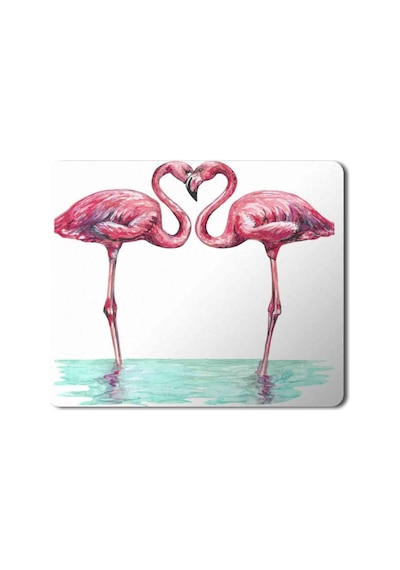 Flamingo Aşk Baskılı Mousepad Mouse Pad