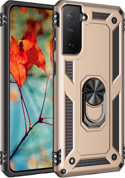 Samsung Uyumlu Galaxy S21 Plus 5G Kılıf Tank Koruma Vega Standlı Yüzüklü (510452223)