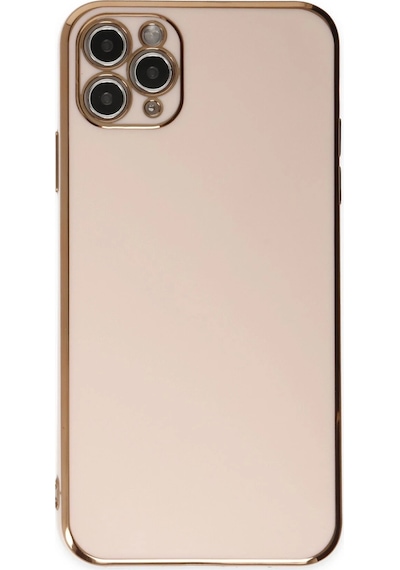 Gld-spt- Newface Apple Uyumlu iPhone 11 Pro Max Kılıf Volet Silikon - Pembe