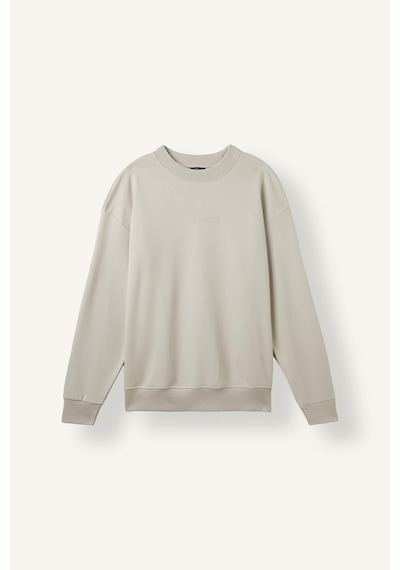 Defacto Boxy Fit Uzun Kollu Pamuklu Bisiklet Yaka İçi Yumuşak Tüylü Baskılı Sweatshirt X8282az26aubg672 Bej-bg672