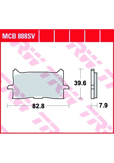 Trwlucas Mcb888Sv Xadv 750. Crf1000L. Crf1100L Ön Balata