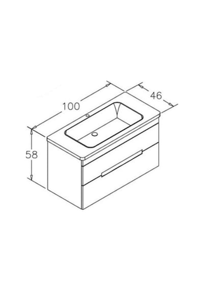 Orka Varna 100 Alt Modül + Lavabo Mat Gri Diğer Orka Varna 100 Alt Modül + Lavabo Mat Gri Diğer