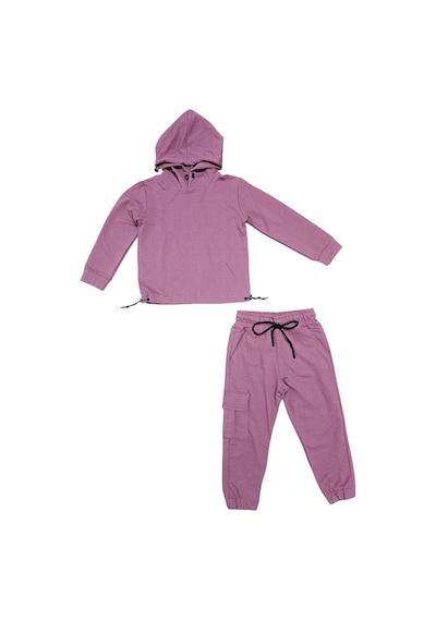 Mnk Baby & Kids Kapşonlu Beli Lastik Detaylı Kız Çocuk Günlük Eşofman Takımı 2 İplik Mnk0665 Gülkurusu Mnk Baby & Kids Kapşonlu Beli Lastik Detaylı Kız Çocuk Günlük Eşofman Takımı 2 İplik Mnk0665 Gülkurusu