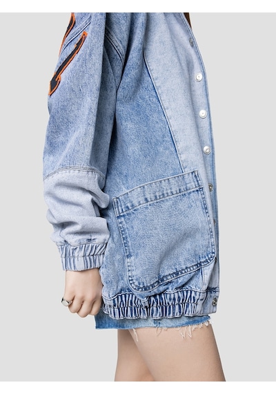 Comfort Fit Kadın Ceket mavi