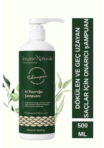 Insane Naturale At Kuyruğu Şampuanı 500 Ml Tüm Saç Tipleri
