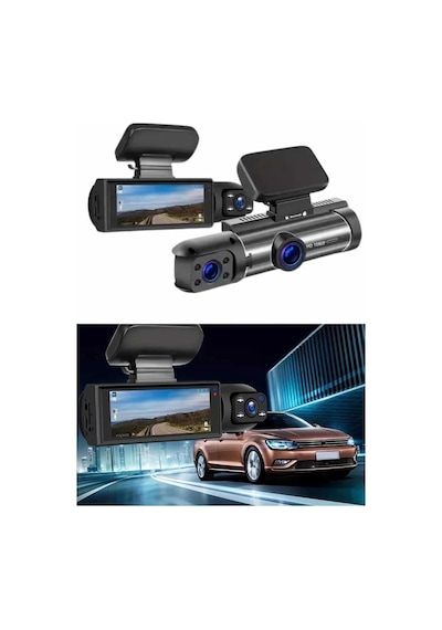 Tek Araç İçi Full Hd Kamera Ön Ve Arka Kameralı Ekranlı Araç Kamerası Najmaddin
