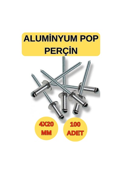 Pop Perçin 4x20mm - Aluminyum Perçin- 100 Adet