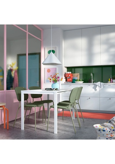 Ikea Beyaz Şık Yemek Masası - Mutfak Masası