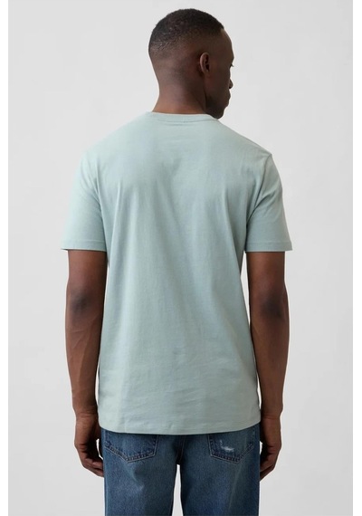 Gap Everyday Soft Basic Logo 856659 T-shirt Kısa Kol Tişört Erkek T-shirt Yeşil-14332