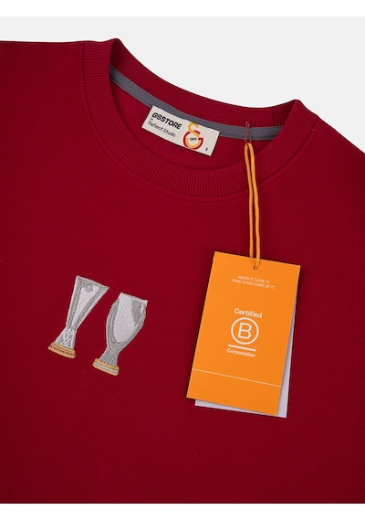 Gsstore X Reflect Studio Uefa Kupa Sweatshirt E251263 Kırmızı