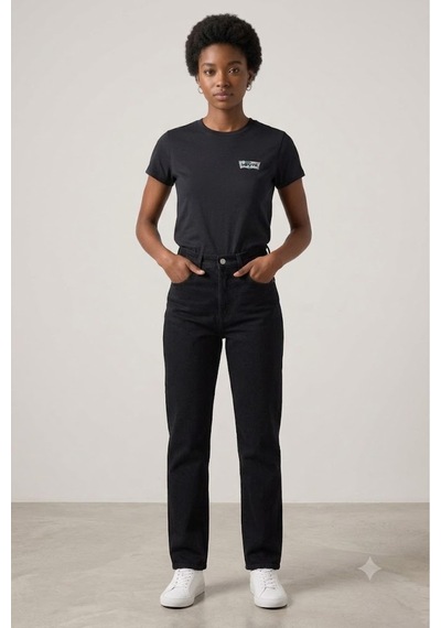 Levi's Kadın Siyah Basic T-shirt 17369-2933