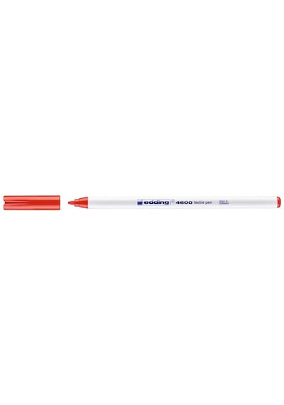 Edding 4600 Kırmızı T-Shırt-Tekstil  Marker