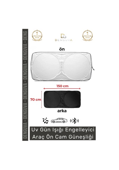 Otogüneşlik Katlanabilir Isı Yalıtımlı Ön Cam Araba Güneşliği Pratik Sağlayan Evrensel Uyum Güneşli