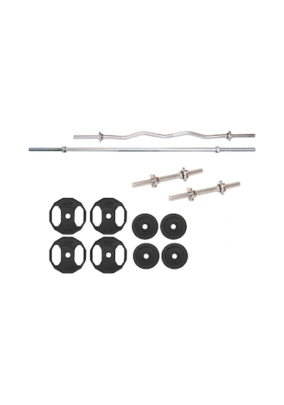 Acdspor 40 KG Döküm Halter Dambıl Ağırlık 120 CM Uzun Bar + Z Bar