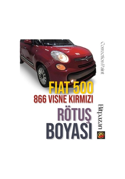 Fıat 500 Vişne Kırmızısı - 866 - Çizik Taş İzi  Rötüş Boyası 20ml