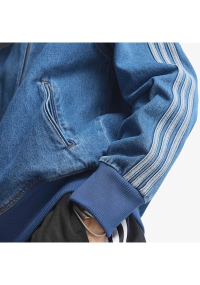 Adidas Denim Firebird Erkek Mavi Ceket Kd1517