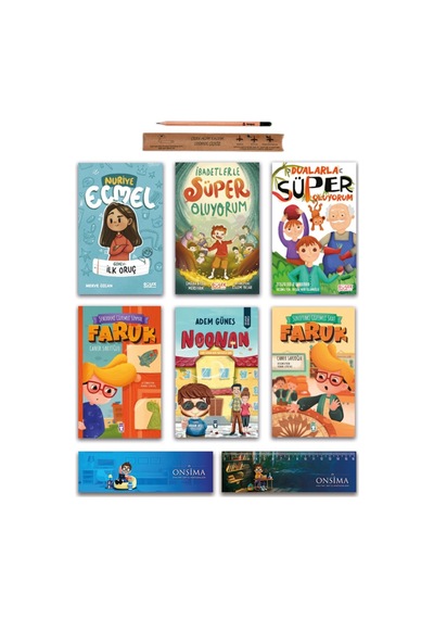 Timaş Çocuk Nuriye Ecmel Görev İlk Oruç - İbadetlerle Süper Oluyorum - Noonan - Faruk Set 6 Kitap