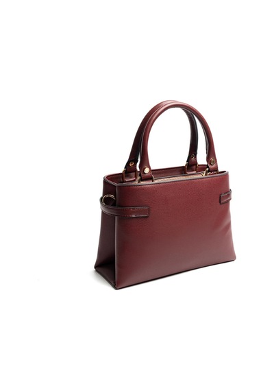 Silver Polo Sp1149 Kadın El Çantası Düz Bordo-bordo