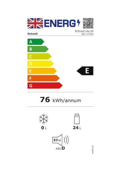 Outwell Ecocool Lite Dark Blue 24 Litre 12v/230v Portatif Buz Dolabı 590213 590213 Lacivert