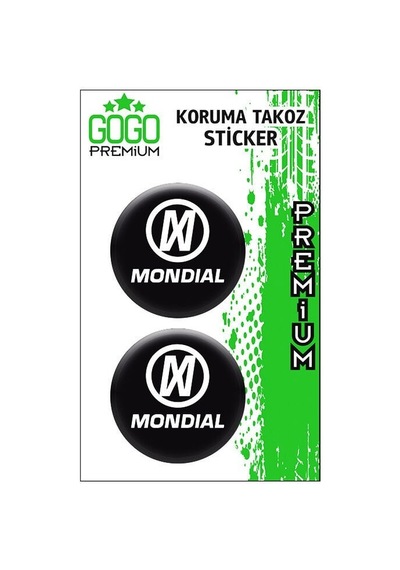 Gogo Koruma Takozu 2'li Damla Sticker 4x4 Beyaz - Mondial