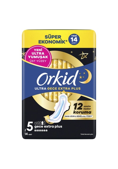 Orkid Ultra Gece Ekstra Plus 14'lü - 8 Adet Tarı