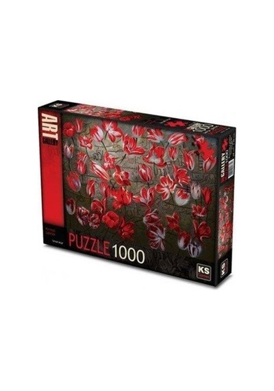 Kırmızı Laleler Puzzle 1000 Parça (Kod:11381)
