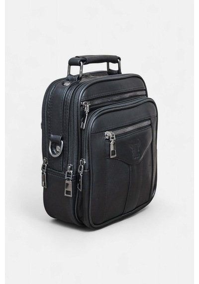 Lederax Hakiki Deri Kasalı El Çantası Omuz Çantası Orta Boy Ld613 Siyah