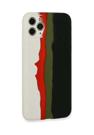 Newface - 763 - iPhone Uyumlu 11 Pro Kılıf Ebruli Lansman Silikon - Novapazr - - Beyaz-siyah