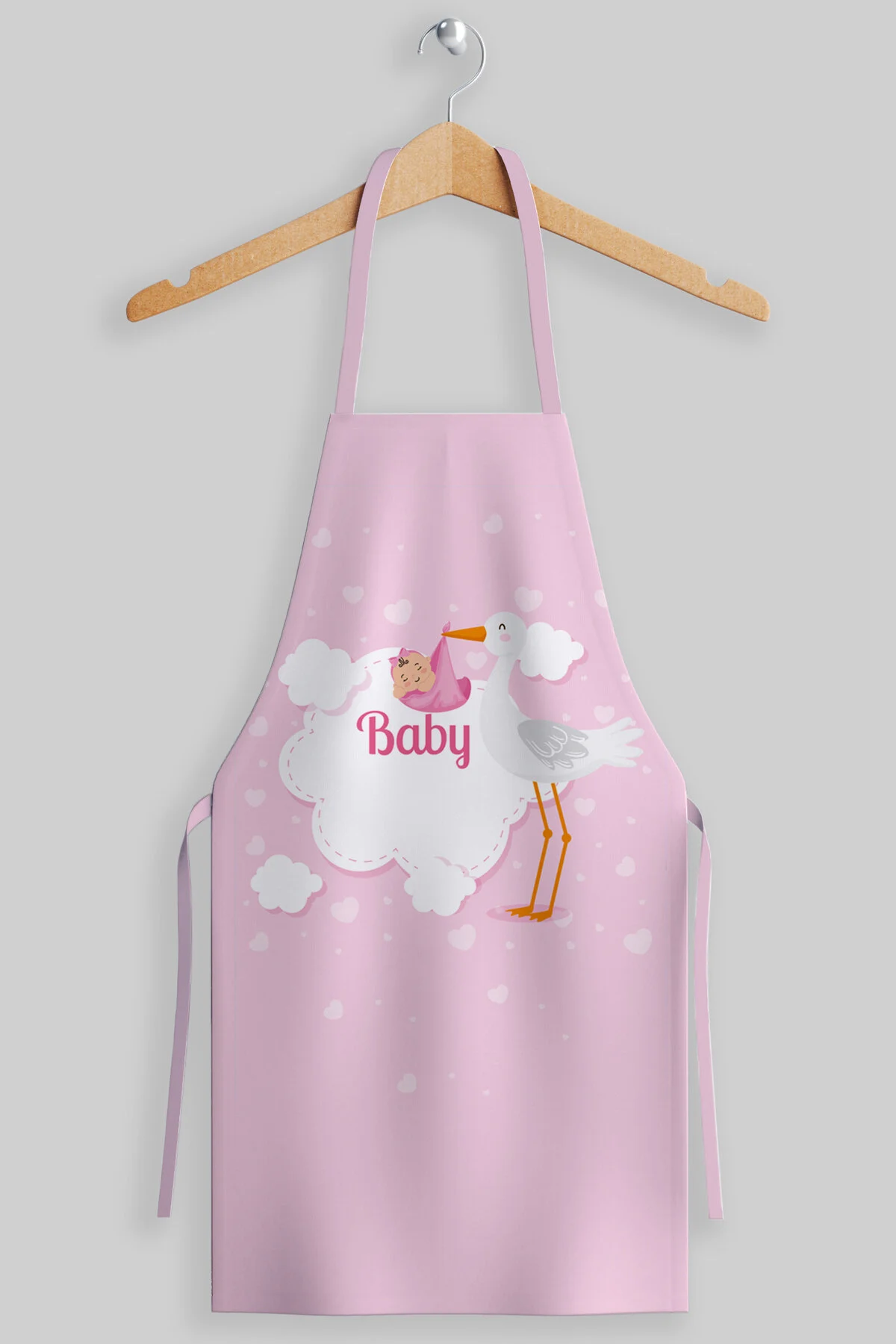 Ays Home 6 Aylık Kız Bebek Baby Shower Ek Gıda Aşçı Konsept Çekim Önlüğü Pembe