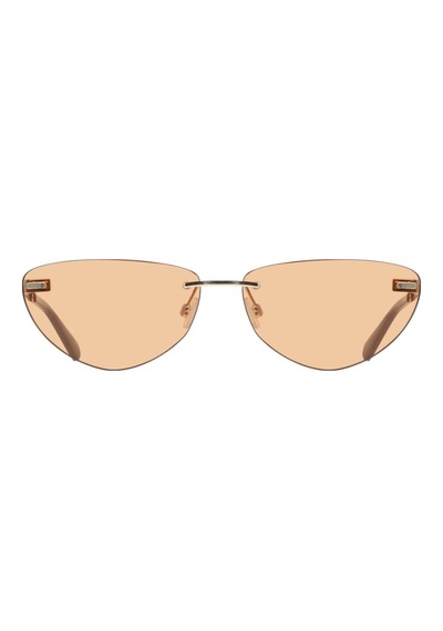 Calvin Klein Jeans Ckj 25208s 721 63 Kadın Cat Eye Gold Metal Güneş Gözlüğü Altın