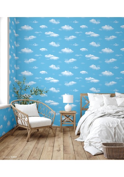 Adawall Adakids 8904-1 Genç Çocuk Bulut Desenli Duvar Kağıdı