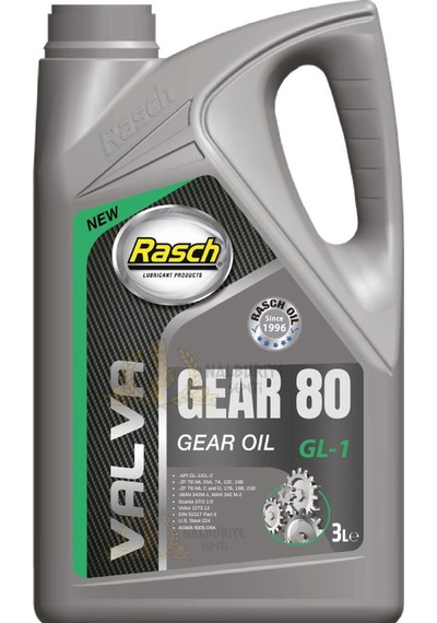 Rasch Valva Apı Gl-1 Genel Amaçlı Dişli Yağı No 80 - 3 L
