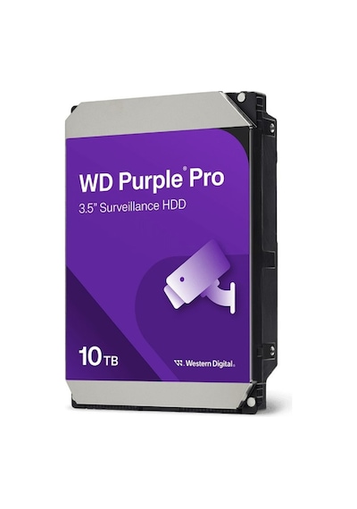 Wd Purple Wd102purp 3,5&quot 10tb 256mb, 7200 Rpm, 7/24 Güvenlik Hdd Türkiye Distribütörü Garantili