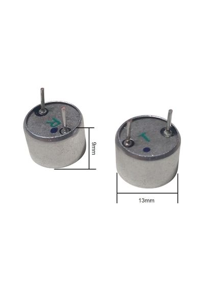 Tr40-13r/t 13mm Alüminyum Gövdeli Ultrasonik Sensör Çifti 40khz Ultrasonic Transducer Sensor 13x9mm