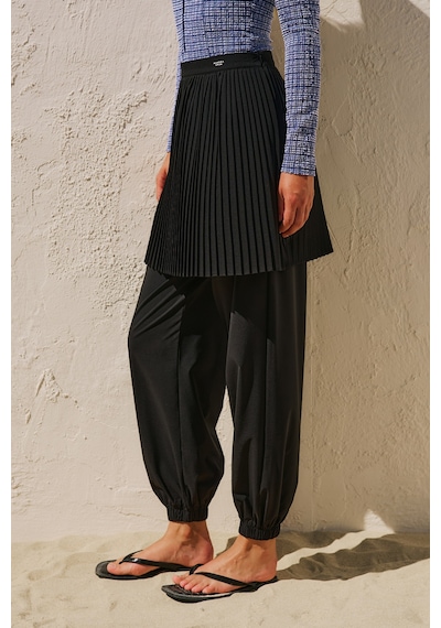 Manuka Büzgülü Jogger Form Mayo Pantolon Siyah Ss26pnt00043-01